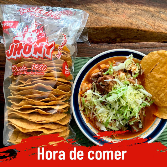 Tostada De Maíz Horneada Tubo C/40 Pzas Caja Con 14 Paquetes