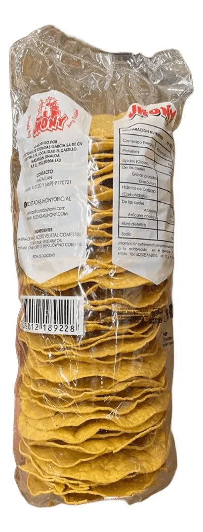 Tostada De Maíz Horneada Tubo C/40 Pzas Caja Con 14 Paquetes