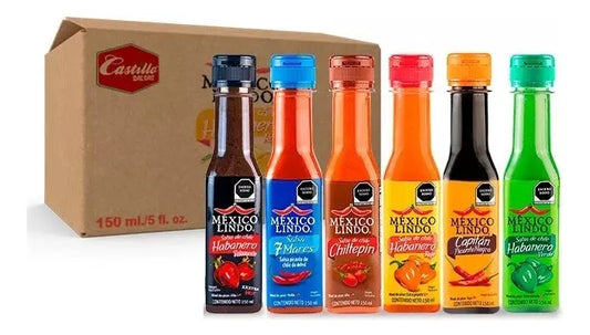 12 Salsas Mexico Lindo Con 6 Sabores Diferentes