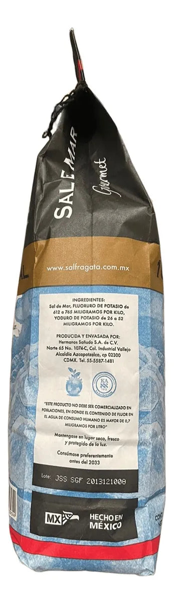 Sal De Mar Gruesa Fragata Gourmet 6 Kilos (por Evaporación)