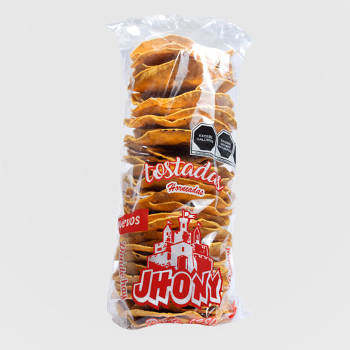 Tostada De Maíz Horneada Tubo C/40 Pzas Caja Con 14 Paquetes