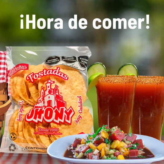 Caja de Tostadas De Maíz Clásica Jhony Con 24 bolsas de 24 tostadas Cada Una