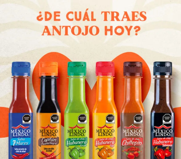 12 Salsas Mexico Lindo Con 6 Sabores Diferentes