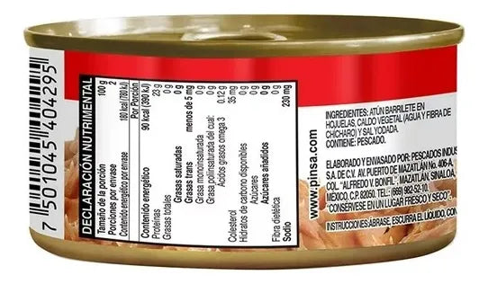 Caja de Atún Enlatado Mazatún En Agua Pack De 6 Latas De 285 Gr