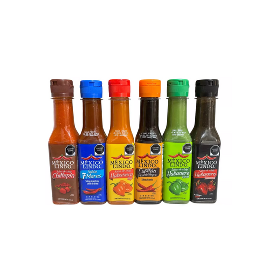 12 Salsas Mexico Lindo Con 6 Sabores Diferentes