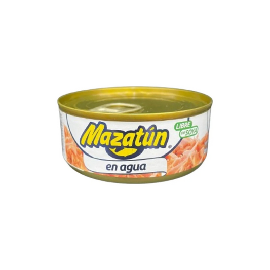 Caja de Atún Enlatado Mazatún En Agua Pack De 12 Latas De 130 Gr