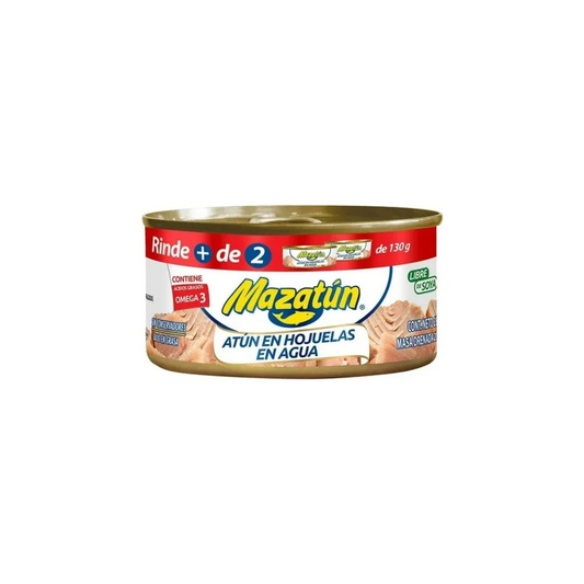 Caja de Atún Enlatado Mazatún En Agua Pack De 6 Latas De 285 Gr