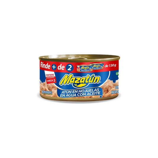 Caja de Atún Enlatado Mazatún En Aceite Pack De 6 Latas De 285 Gr